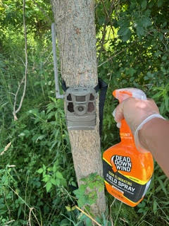 Scent Control around trail cam